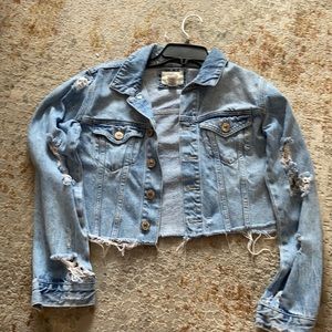 Forever 21 cropped Jean jacket